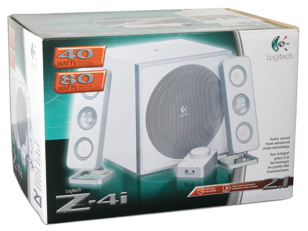 Bocinas Logitech Z-4i, 2.1, Potencia RMS total 40 Watts