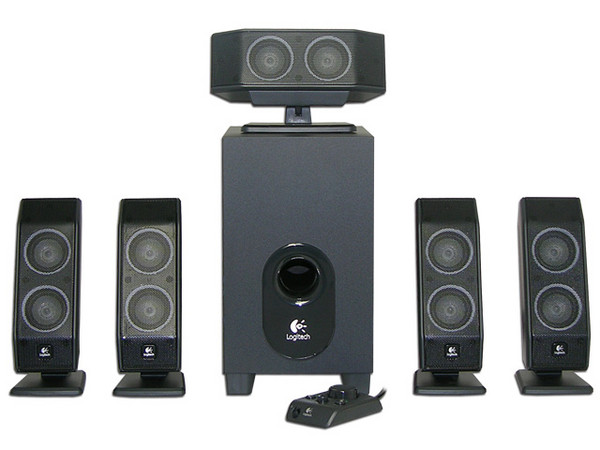 Bocinas Logitech X-540, sonido envolvente 5.1, 70 Watts