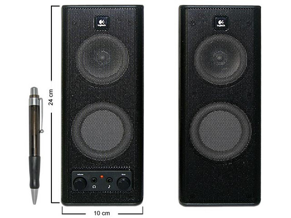 Bocinas Logitech X-140 Sonido Estéreo con Graves Mejorados, RMS total de 5 Watts.