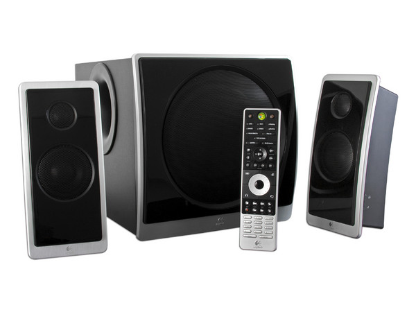 Bocinas Logitech Z Cinéma SRS TruSurround HD 2.1, Control remoto Inalámbrico, Potencia RMS total 180 Watts