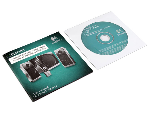 Bocinas Logitech Z Cinéma SRS TruSurround HD 2.1, Control remoto Inalámbrico, Potencia RMS total 180 Watts