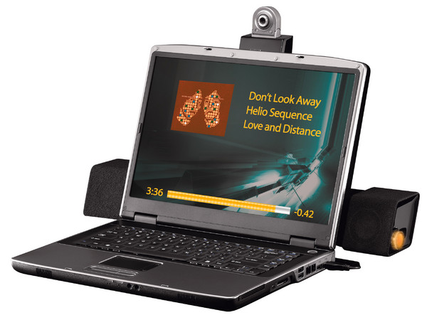 Bocinas Logitech AudioHub para Laptop con Concentrador USB integrado con alimentación. Color Negras