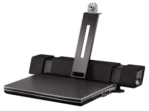 Bocinas Logitech AudioHub para Laptop con Concentrador USB integrado con alimentación. Color Negras