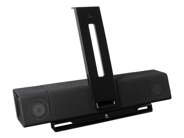 Bocinas Logitech AudioHub para Laptop con Concentrador USB integrado con alimentación. Color Negras