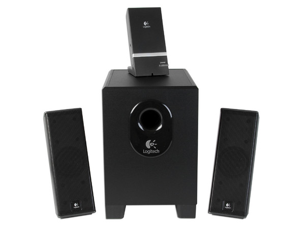 Bocinas Logitech X-240, 2.1 con base para iPod