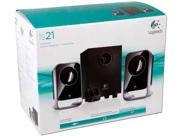 Bocinas Logitech LS21 estéreo 2.1.