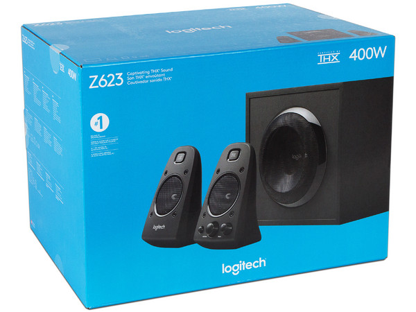 Bocinas Logitech Z623 estéreo 2.1, Certificación THX, 200 Watts (RMS)