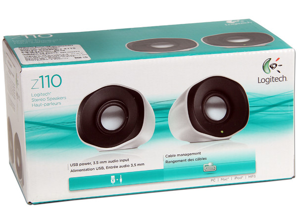 Bocinas Portatíles Logitech Z110 para Laptop, USB.