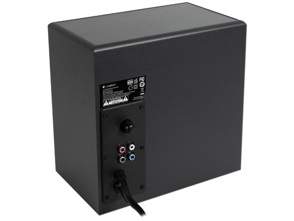 Bocinas Logitech Z333 estéreo 2.1, 40 Watts (RMS).