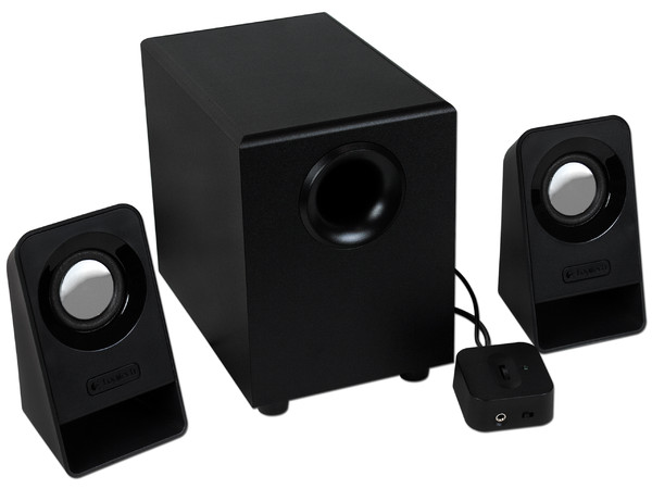 Bocinas Logitech Z213 estéreo 2.1, 7 Watts RMS, 3.5mm.