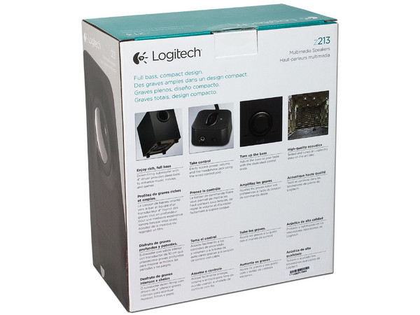 Bocinas Logitech Z213 estéreo 2.1, 7 Watts RMS, 3.5mm.