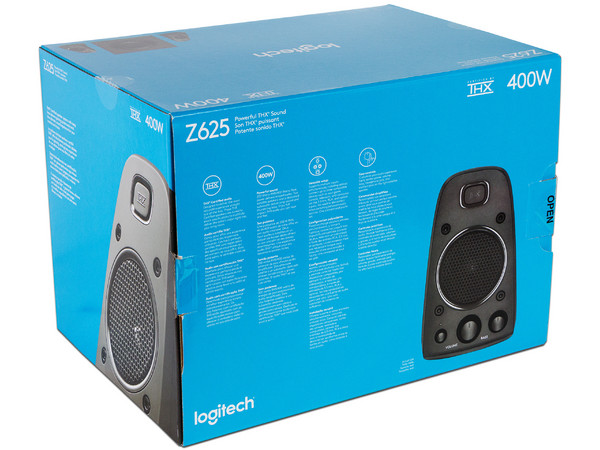 Bocinas Logitech Z625 estéreo 2.1, Certificación THX, 200 Watts (RMS)