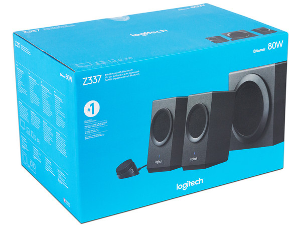 Bocinas Logitech Z337 estéreo 2.1, 40 Watts (RMS), Bluetooth.