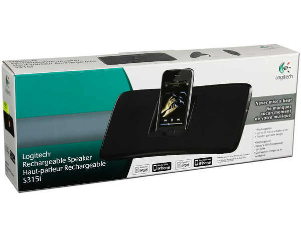 Bocina Logitech Recargable S315i. Compatible con iPhone/iPod