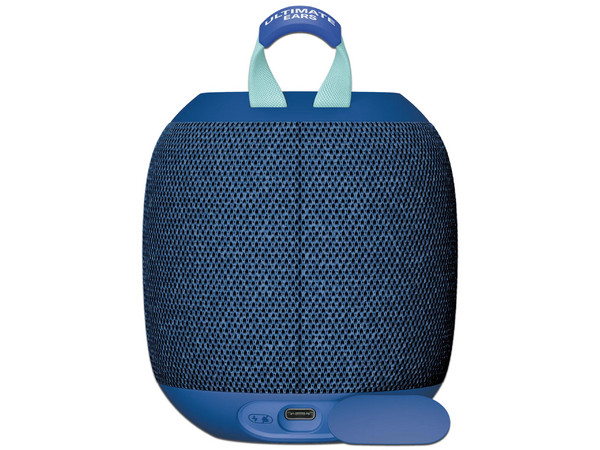 Bocina portátil recargable Logitech WonderBoom 4, IP67, Bluetooth. Color Azul.