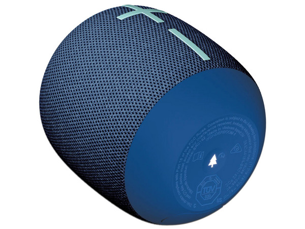 Bocina portátil recargable Logitech WonderBoom 4, IP67, Bluetooth. Color Azul.
