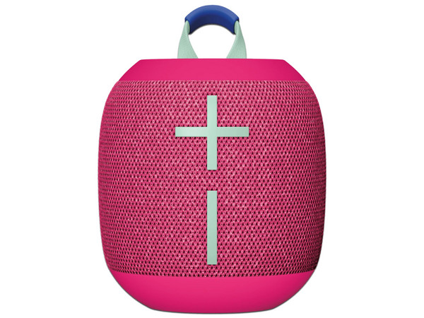 Bocina portátil recargable Logitech WonderBoom 4, IP67, Bluetooth. Color Rosa.