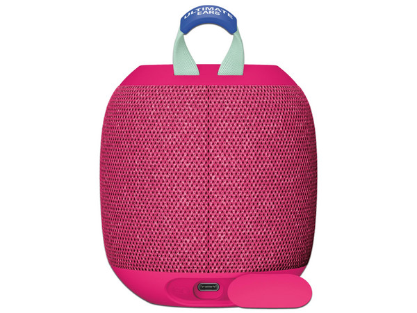 Bocina portátil recargable Logitech WonderBoom 4, IP67, Bluetooth. Color Rosa.