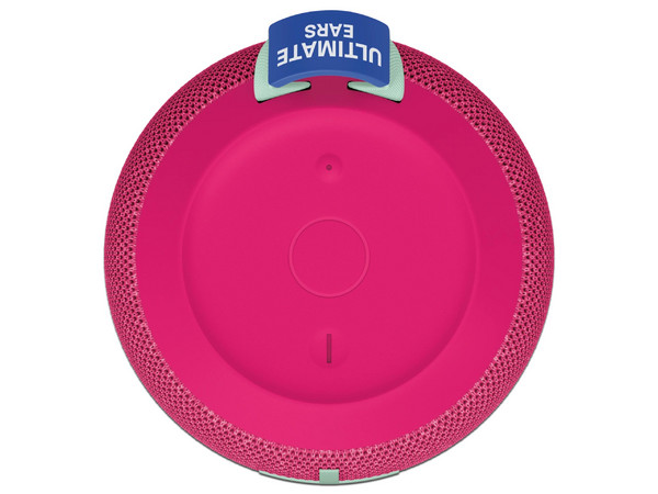 Bocina portátil recargable Logitech WonderBoom 4, IP67, Bluetooth. Color Rosa.
