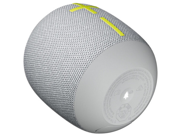 Bocina portátil recargable Logitech WonderBoom 4, IP67, Bluetooth. Color Blanco.