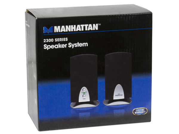 Bocinas Manhattan 2300 RMS 3Wx2, Color Negro.