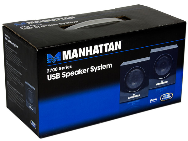 Bocinas Manhattan Serie 2700, USB. Negras