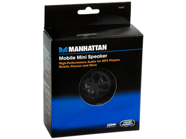 Bocina de Bolsillo Manhattan. para MP3, MP4, Celular o cualquier dispositivo con salida de 3.5mm