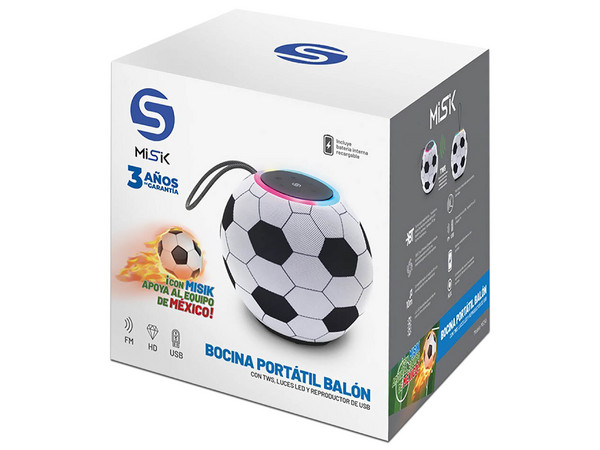 Bocina Inalámbrica Misik MS245, Bluetooth, Color Blanco.