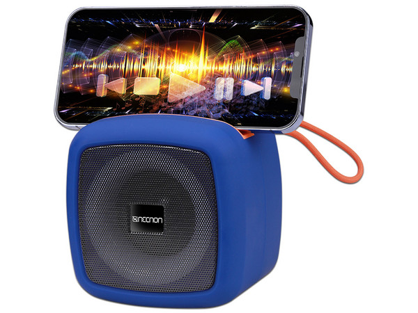 Bocina NECNON portátil NB-09, 
Bluetooth, 
Color Azul.