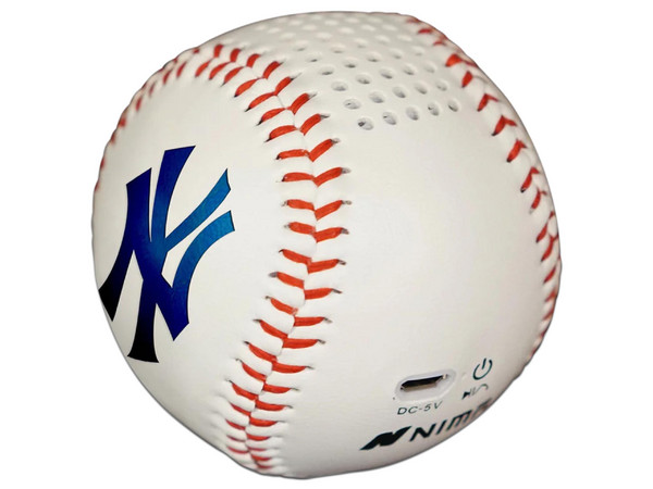 Bocina Nima MLB NY Yankees, Bluetooth, Rango de 10m, 3W, Universal, Color Blanco.
