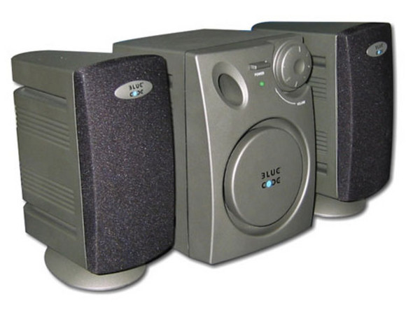 Bocinas Mini Super Woofer 2.1, 440W PMPO, Color Gris Oscuro/Negro