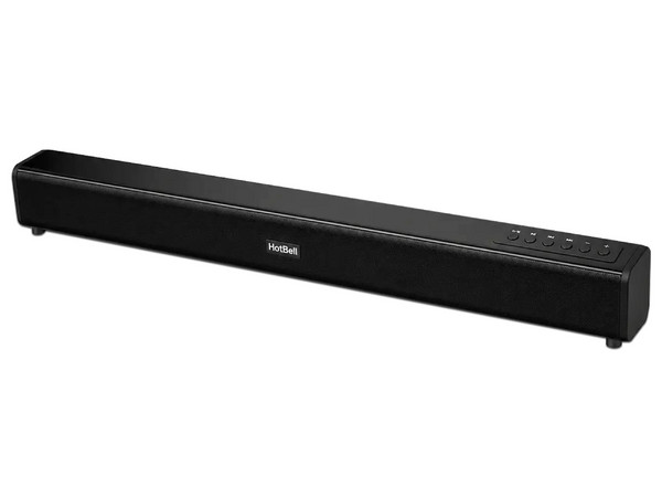 Barra de Sonido HotBell HBLS490, Sonido Envolvente Estéreo, Bluetooth. Color Negro.