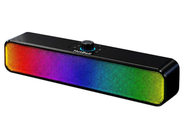 Barra de Sonido HotBell HBQ6PRO RGB, 10W, Bluetooth. Color Negro.
