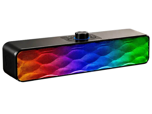 Barra de Sonido HotBell HBQ6PRO RGB, 10W, Bluetooth. Color Negro.
