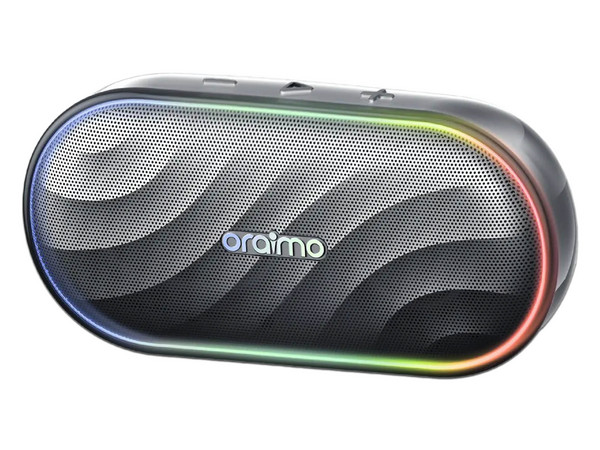 Bocina Inalámbrica Portátil Oraimo SpaceBox de 8W, Respuesta de Frecuencia 80Hz - 20kHz, Bluetooth. Color Negro.