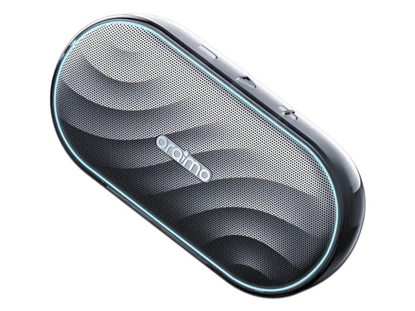 Bocina Inalámbrica Portátil Oraimo SpaceBox de 8W, Respuesta de Frecuencia 80Hz - 20kHz, Bluetooth. Color Negro.