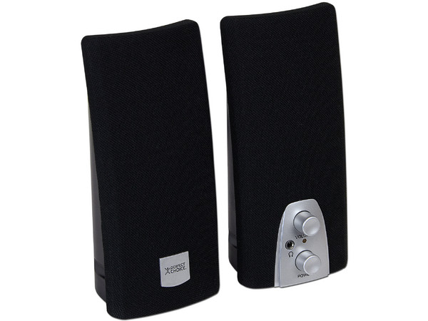 Bocinas Perfect Choice de 200 Watts PMPO, Color Negro.