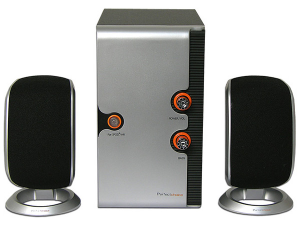 Bocinas Perfect Choice 2.1 con Subwoofer, 800 Watts PMPO