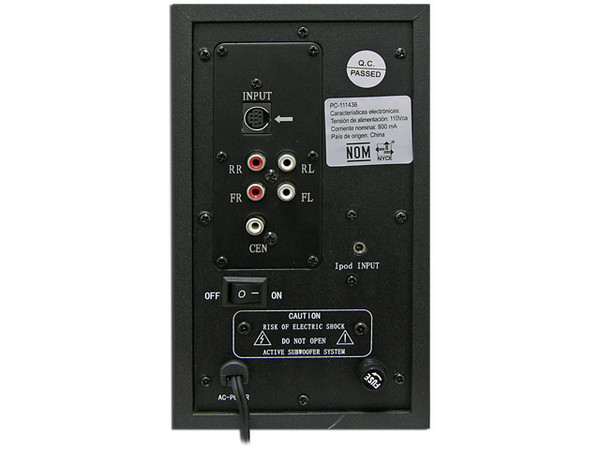 Bocinas Perfect Choice Sonido 5.1 con SubWoofer, Compatibles con iPod