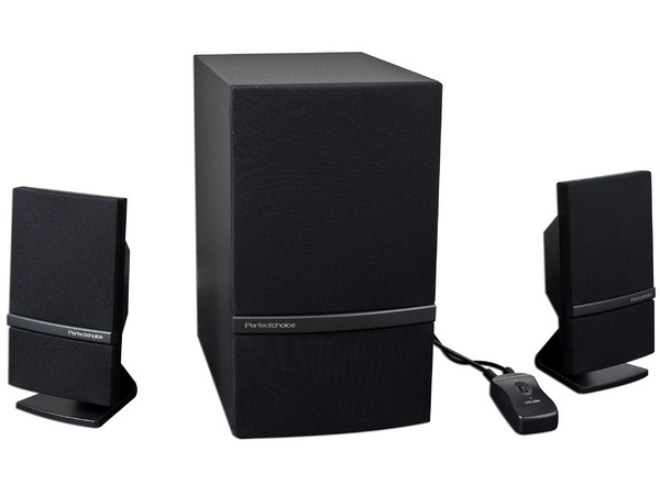 Bocinas Perfect Choice 2.1 con Subwoofer, 800 Watts PMPO