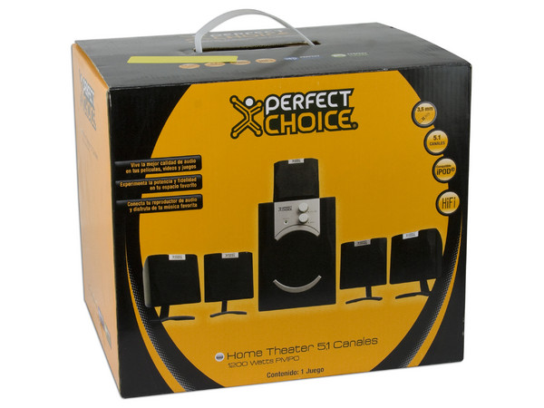 Bocinas Perfect Choice Home Theater 5.1 con 1200Watts PMPO