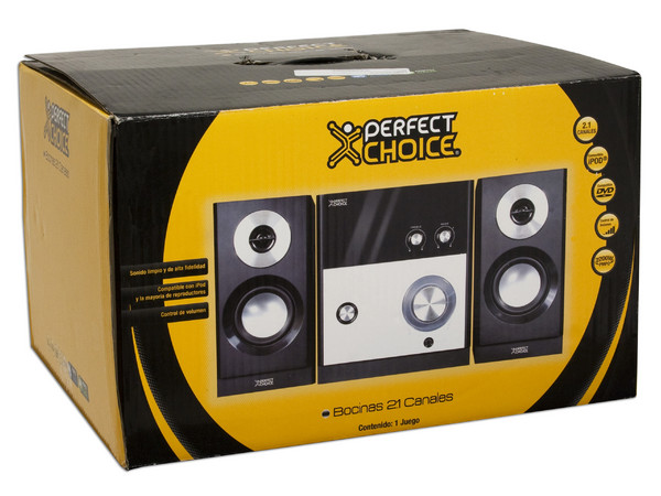 Bocinas Perfect Choice Multimedia 2.1 de 2,200 Watts PMPO