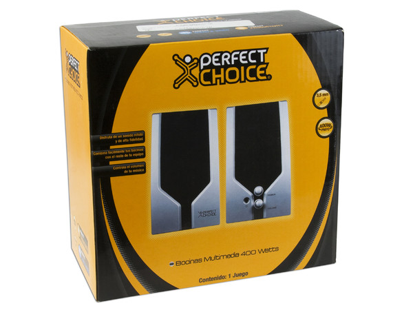 Bocinas Perfect Choice Multimedia de 400 Watts PMPO