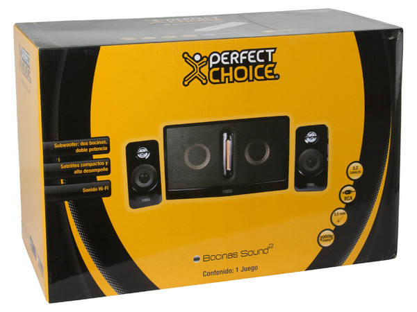 Bocinas Perfect Choice 2.2 con 2000 Watts PMPO   