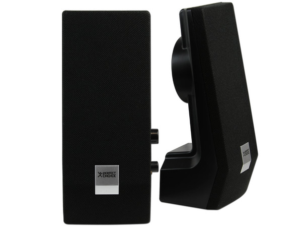 Bocinas Perfect Choice de 180 Watts PMPO, Color Negras.