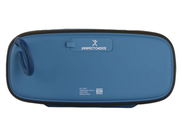 Bocina Portátil Perfect Choice PC-112815 de 16W, BLuetooth 5.3, USB, 3.5mm, Incluye Micrófono inalámbrico. Color Azul.