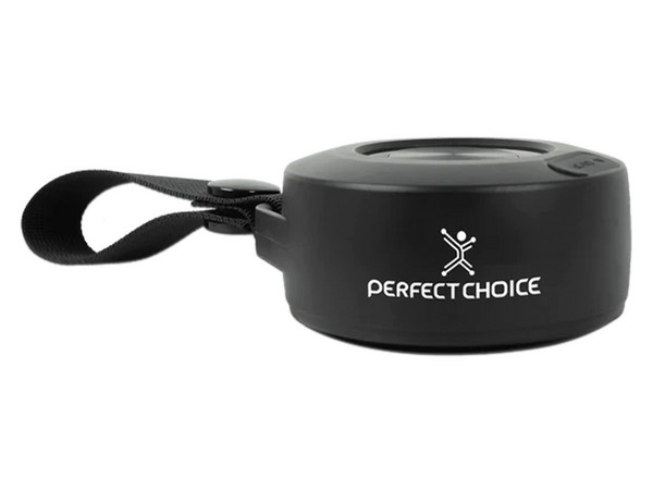 Bocina portátil recargable Perfect Choice RGB Handy, Bluetooth 5.0. Color Negro.