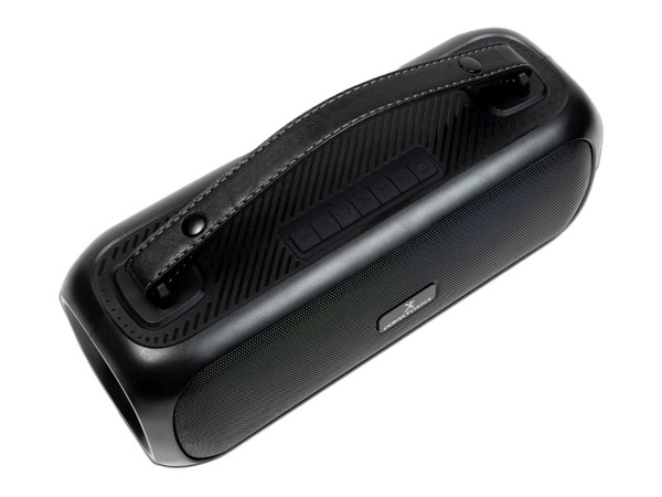 Bocina Portátil Perfect Choice Soundus, Bluetooth, 30W, Iluminación RGB, Color Negro.