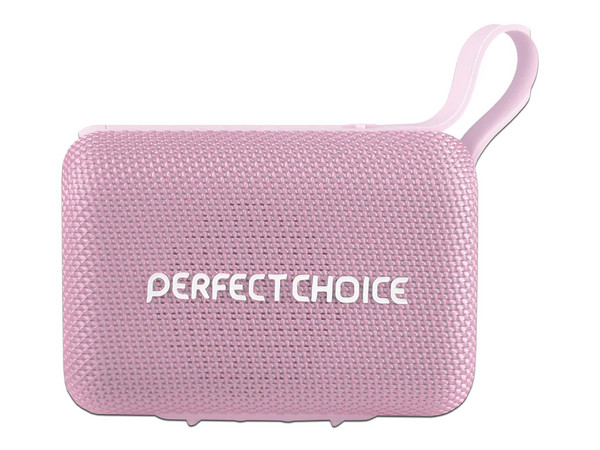 Bocina Portátil Perfect Choice Sugary, Bluetooth 5.4, IPX6. Color Rosa.