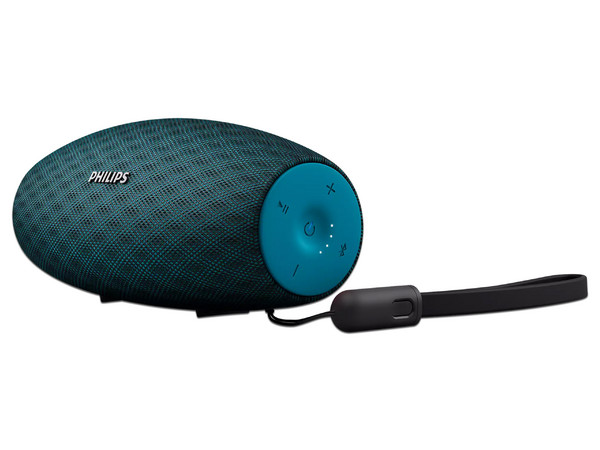 Bocina Philips EverPlay portátil, Resistente al agua y al polvo grado IPX7, 10W, Bluetooth, 3.5mm. Color Azul.